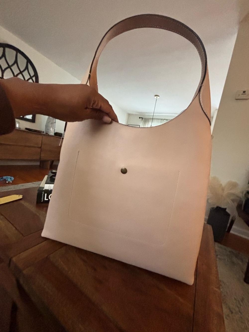 Coach Pale Pink Leather Shoulder Bag - Picture 2 of 2